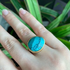 Minaret Faceted Turquoise Ring